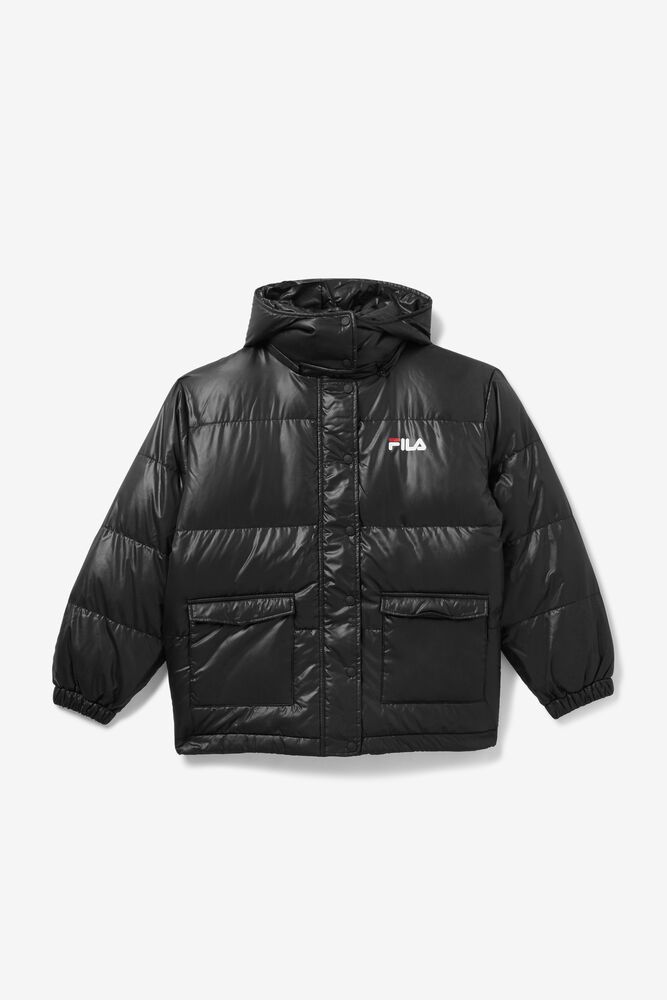 Fila Jakke Dame Sort Remie Puffer OAX-129037